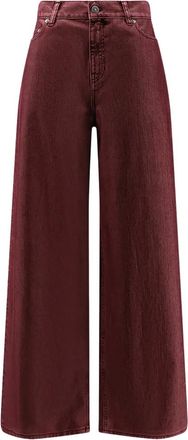 Golden Goose Jeans con stelle - Rosso
