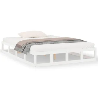 Berkfield Home Bed Frame White 200x200 cm Solid Wood