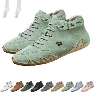 Generic Shoes Orthopedic Sneakers for Women and Men, Unisex Outdoor Waterproof Breathable Casual Sneakers Shoes (Green,7.5)