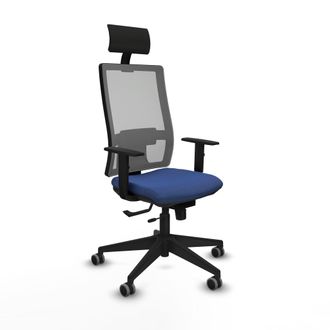 Piqueras y Crespo Silla De Oficina Con Cabecero Piqueras Y Crespo 1d066g1 Azul Marino