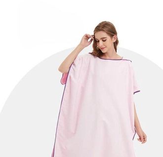 OEM Poncho Cambiador Con Capucha De Microfibra, De Secado R&aacute;pido Y Ligero, Surf, Nataci&oacute;n Y Buceo, Para Hombres, Mujeres Y Adultos, Color Azul Marino