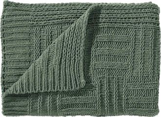 Tommy Bahama Chain Basket Knit Reversible Throw Blanket