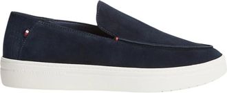 Tommy Hilfiger Suede Loafer - Heren - Loafers - Blauw - 42 EU - Leer - Schoenen