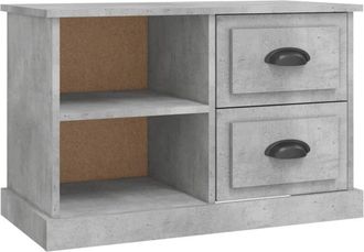 vidaXL Vidaxl - Mueble de tv madera contrachapada gris hormigón 73x35,5x47,5 cm