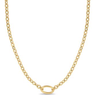Bony Levy 14K Gold Oval Pendant Necklace in 14K Yellow Gold at Nordstrom, Size 18