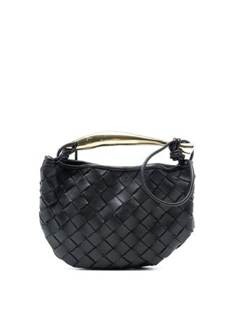 Bottega Veneta 2012-2025 Baby Lambskin Intrecciato Sardine satchel - women - Lambskin - One Size - Black