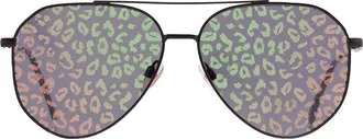 Betsey Johnson Smoke Pilot Ladies Sunglasses 10266360.CGR BLKSMK