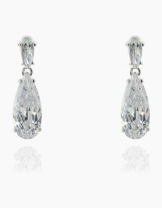 Cachet London Womens Cachet London Joni Silver Drop Earrings - Silver/Silver