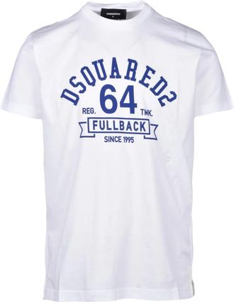 Dsquared2 Dsquared 2 tshirt - Heren - T-shirts - Wit - M - Katoen - Tops