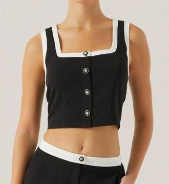 Astr Rory Sleeveless Top In Eclipse