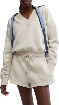 Free People FP Movement Intercept Romper in Heather Grey at Nordstrom Rack, Size X-Large