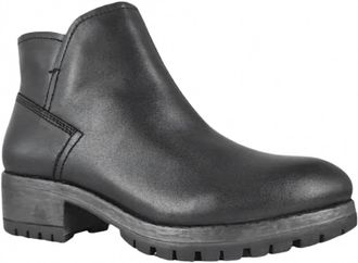 Salvia Womens Chi Chunky Heeled Boots In Black