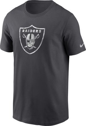 Nike Las Vegas Raiders Fractal Logo Nike Mens NFL T-Shirt in Grey | NP9906F8D-XER