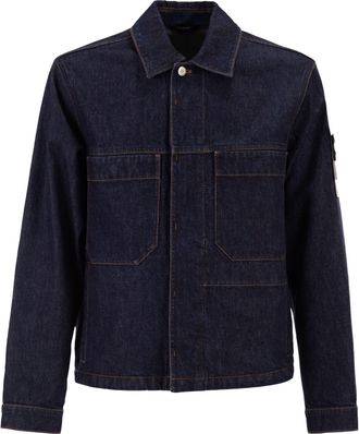 Stone Island Coach-Jacke mit Brusttaschen und Knopfverschluss