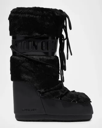 Moon Boot Icon Faux Fur Knee-High Snow Boots