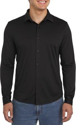DKNY Howard Button-Up Shirt in Black at Nordstrom Rack, Size X-Large