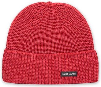Saint James CANOT - Purl Knit Beanie in Maroon at Nordstrom