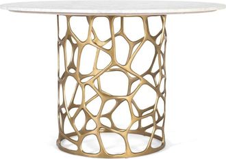 Giner&Colomer Mesa de comedor en mármo y aluminio fabircada a mano