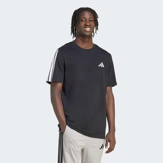 adidas T-Shirt ADIDAS SPORTSWEAR 3-STREIFEN, Herren, Gr. XXL, schwarz, Obermaterial: 100% Baumwolle, Rundhals, Shirts T-Shirt