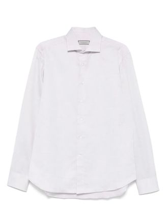 Canali cutaway-collar shirt - Grey