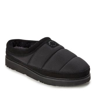 Dearfoams Fireside Grafton Sport Nylon Puff Water Repellent Clog in Black at Nordstrom, Size 12