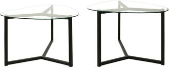 Dmora Dmora - Mesa De Caf&eacute; Dmotoles, Mesa De Centro Baja, Revistero Para Sof&aacute;, Estante De La Sala De Estar, 82x58h40 Cm, Negro