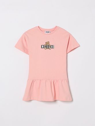 Moschino Abito in cotone con stampa Teddy Moschino