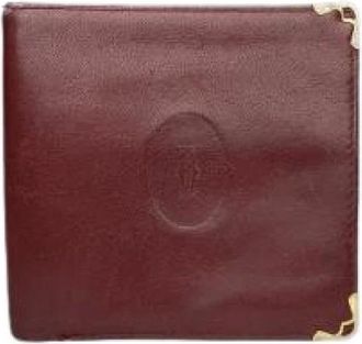 Cartier Pre-owned Wallets, female, Red, Size: ONE SIZE Pre-owned Leather Wallet