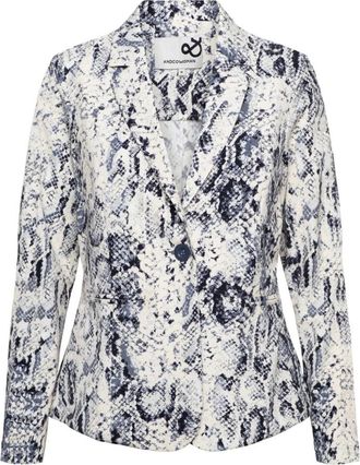 &Co Woman Jassen, Dames, Veelkleurig, XS, Printed Travel Blazer
