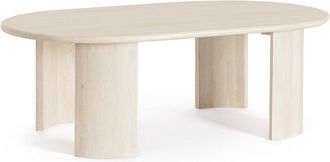 Decorspace Tavolino orlando Ovale Struttura In Legno Di Mango Per Interni -naturale
