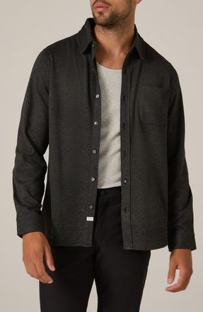 7 Diamonds Generation Heather Knit Button-Up Shirt in Navy at Nordstrom, Size Xx-Large