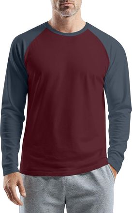 Generic T-Shirts for Men UK, Cotton Shirt Long Sleeve Crew Neck Comfort Casual Base Tops Muscle Fit Henley Christmas Plain White Mens Polo Tee Adult Tshirts U