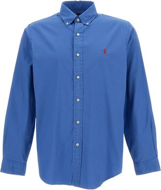 Polo Ralph Lauren Ultralight Cotton Twill Shirt with Iconic Pony Logo