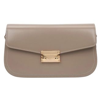 Estro & Luminara Shoulder Bags, female, Beige, Size: ONE SIZE Genuine Leather Shoulder Bag