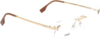 Fendi Stijlvolle zonnebril met uniek design - unisex - Brillen - Geel - ONE Size - Accessoires