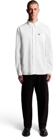 Lyle & Scott Plain Oxford Shirt in White at Nordstrom, Size Xx-Large