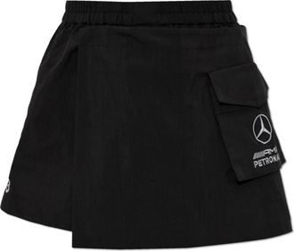 Yohji Yamamoto Short Skort - Dames - Bermuda - Zwart - XS - Katoen - Korte Broeken