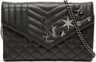 Saint Laurent Pre-owned Saint Laurent Sheepskin Triquilt Monogram Charms Envelope Wallet on Chain Ladies AJPTX87LIIPI23IF