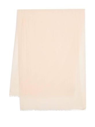 Fabiana Filippi Sciarpa con bordi sfrangiati - Arancione