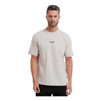 HUGO BOSS Heren, Tops, Beige, Maat: L Katoen