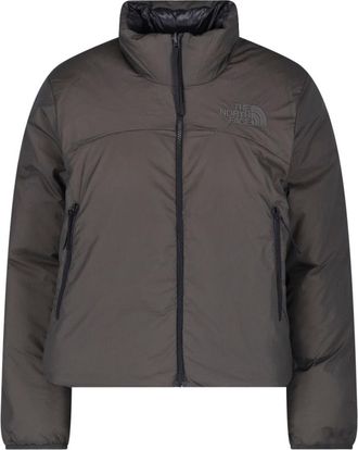 The North Face Grey Pertex Nuptse Reversible Puffer Jacket