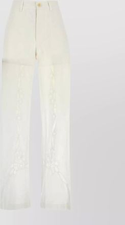 Marine Serre straight-leg trousers