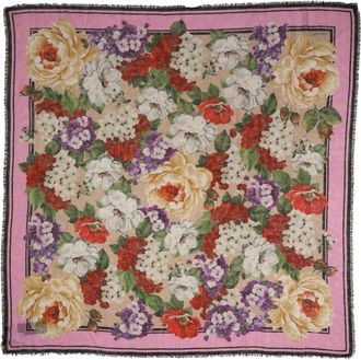 Dolce & Gabbana Foulard Sjaal - Dames - Wintersjaals - Veelkleurig - ONE Size - Kasjmier - Accessoires