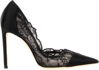 Jimmy Choo London Black Lace Pumps