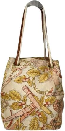 Loewe Pre-owned Bucket Bags, female, Multicolor, Size: ONE SIZE Pre-owned Canvas Bucket Bag