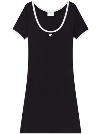 Courrèges Holistic Contrast Mini Dress