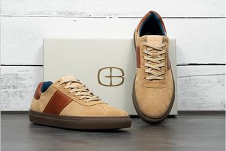 G. Brown Mens The Jolt Sneaker In Tan Suede