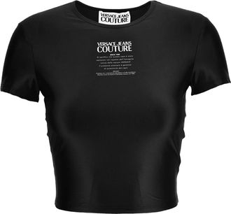Versace Jeans Couture T-shirts en Polos - Dames - T-shirts - Zwart - 2XS - Tops