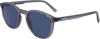 Lacoste Grijze Transparante Zonnebril - unisex - Zonnebrillen - Grijs - 50 MM - Accessoires