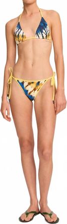 Alemais Martine Triangle Bikini Top In Navy